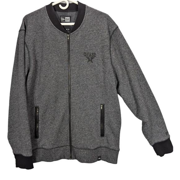 New Era NBA All Star Jacket Mens Extra Large Gray Cleveland 2022 Varsity Preppy - Picture 1 of 9